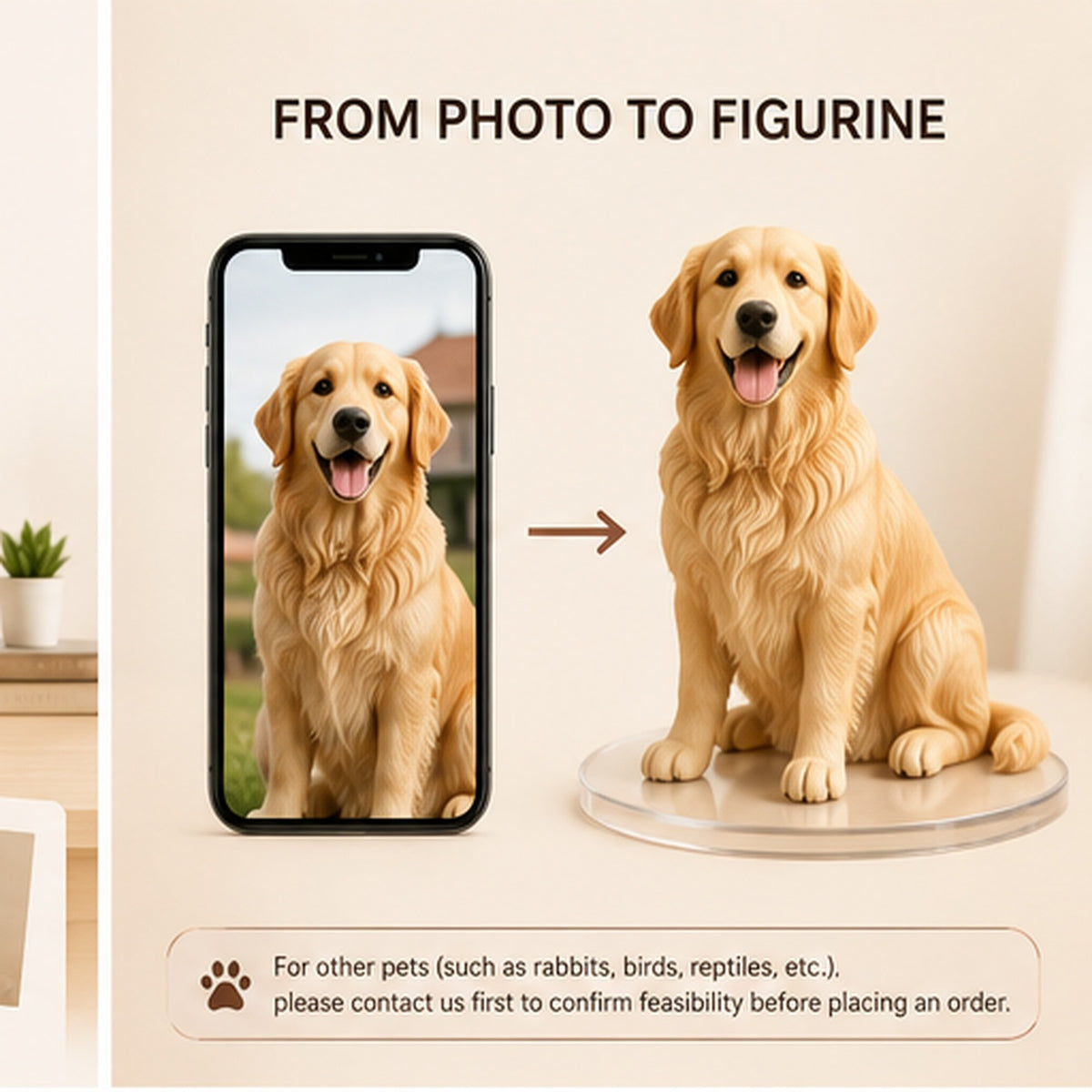 Custom 3D Printed Pet Figurine – Personalized Dog & Cat Keepsake
